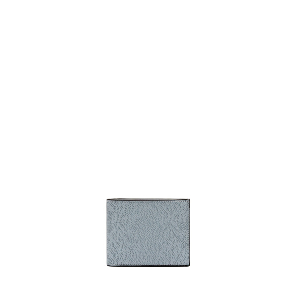 Valextra Wallet 4CC with Coin Holder in Niagara Blue | Cases | Coveti