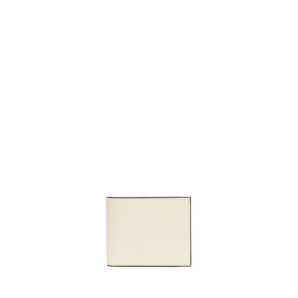 Valextra Wallet 4CC with Coin Holder in Pergamena White | Cases | Coveti