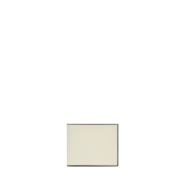 Valextra Wallet 4CC with Coin Holder in Pergamena White | Wallets & Purses | Coveti