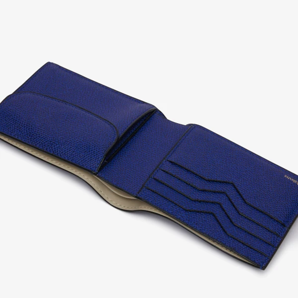 Valextra Wallet 4CC with Coin Holder in Royal Blue | Cases | Coveti