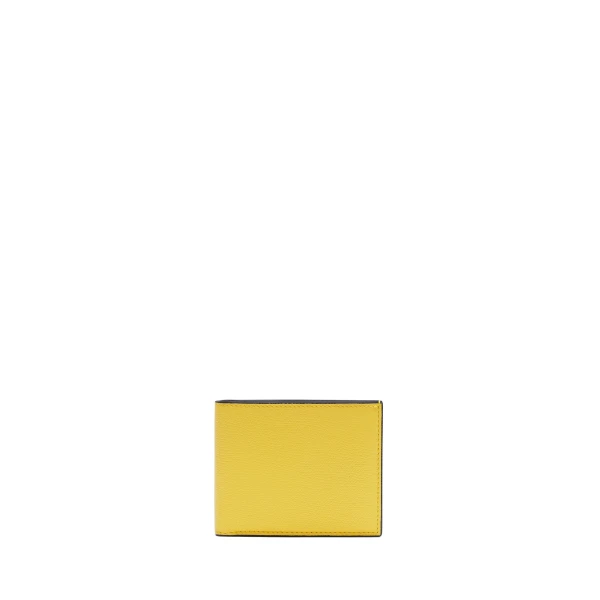 Valextra Wallet 4CC with Coin Holder in Yellow | Cases | Coveti