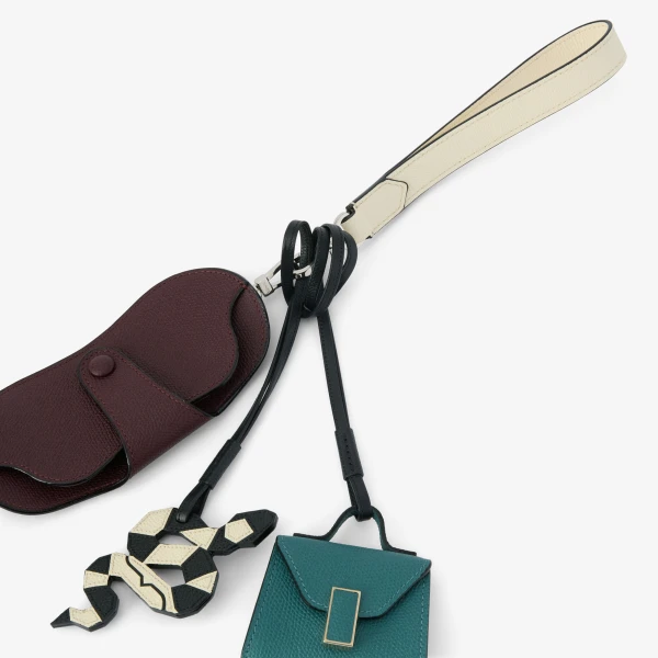 Valextra Wrist Strap in Pergamena White | Bag Straps | Coveti