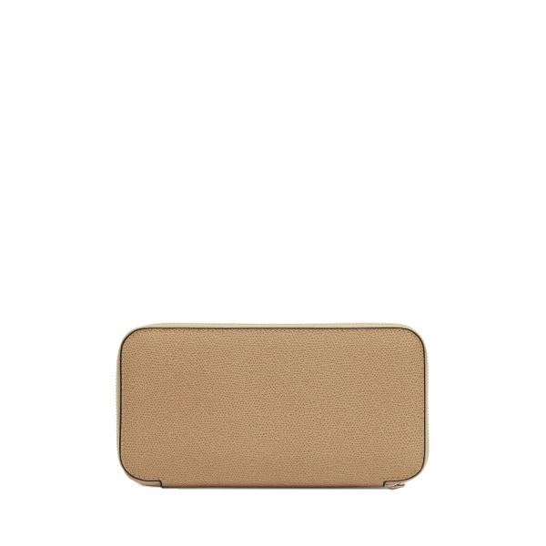 Valextra Zip Around 10CC Wallet in Cashmere Beige | Wallets & Purses | Coveti
