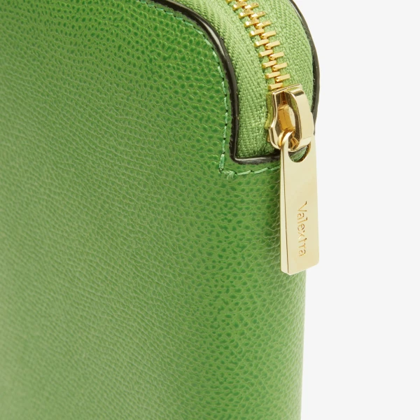 Valextra Zip Around 10CC Wallet in Grass Green | Wallets & Purses | Coveti