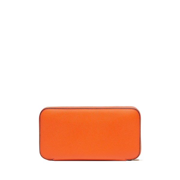 Valextra Zip Around 10CC Wallet in Lobster Red | Wallets & Purses | Coveti