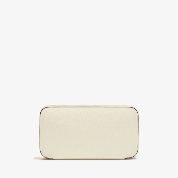 Valextra Zip Around 10CC Wallet in Pergamena White | Wallets & Purses | Coveti