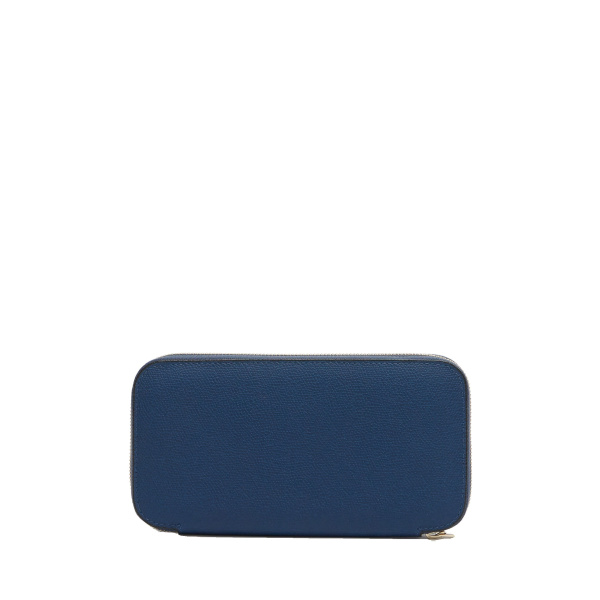 Valextra Zip Around 10CC Wallet in Sapphire Blue | Wallets & Purses | Coveti