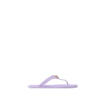 Versace Alia Rubber Flat Sandals in Purple | Flats | Coveti