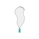 Versace Aura Necklace in Light Blue and Silver | Necklace | Coveti