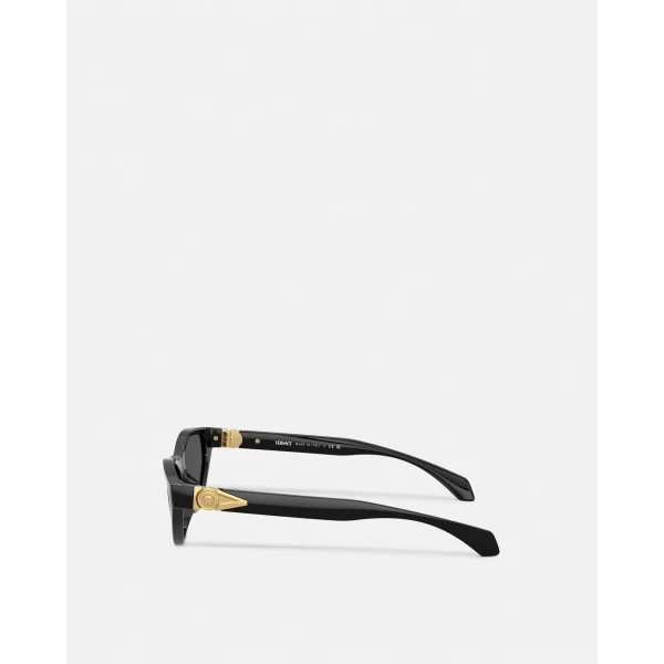 Versace Avanti Cat-Eye Sunglasses in Black, view 3 | Sunglasses