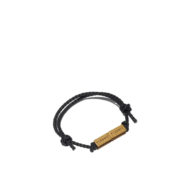 Axis Leather Bracelet in Black