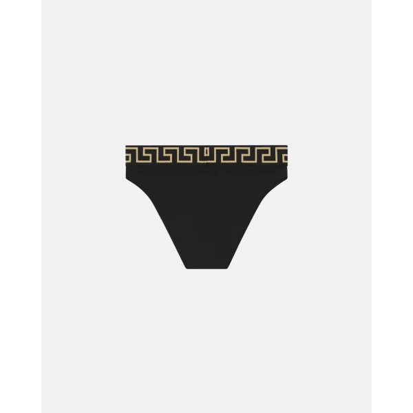 Versace Bikini Bottoms in Black, Ref. ABD01093, view 3 | Bikini