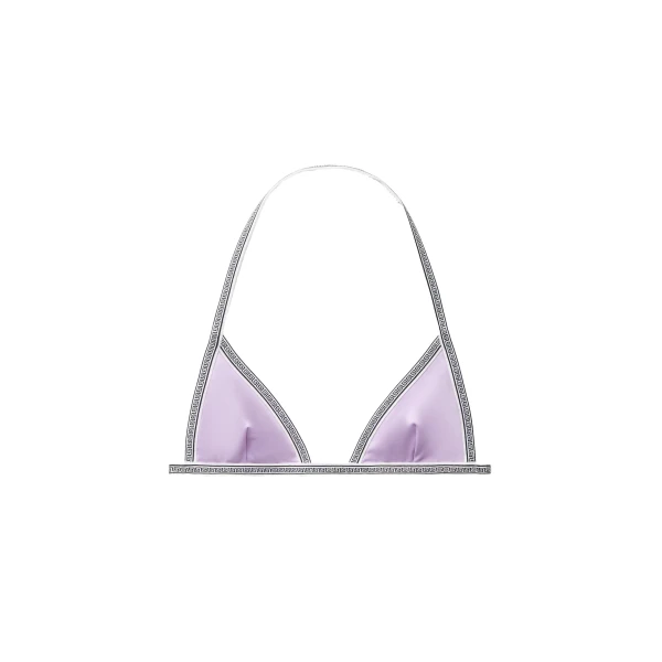 Versace Bikini Top in Lilac | Bikini | Coveti