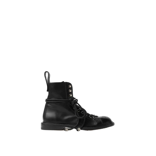 Billy Leather Boots in Black