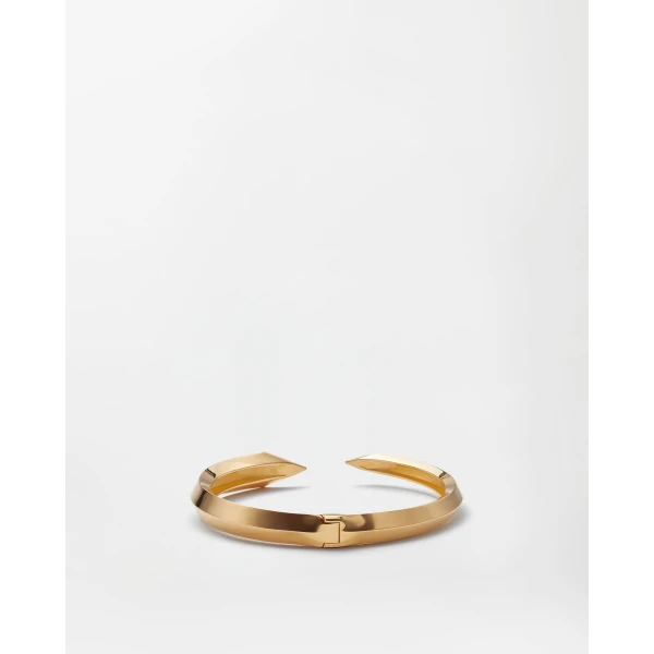 Versace Blade Crystal Choker in Gold, view 4 | Necklace