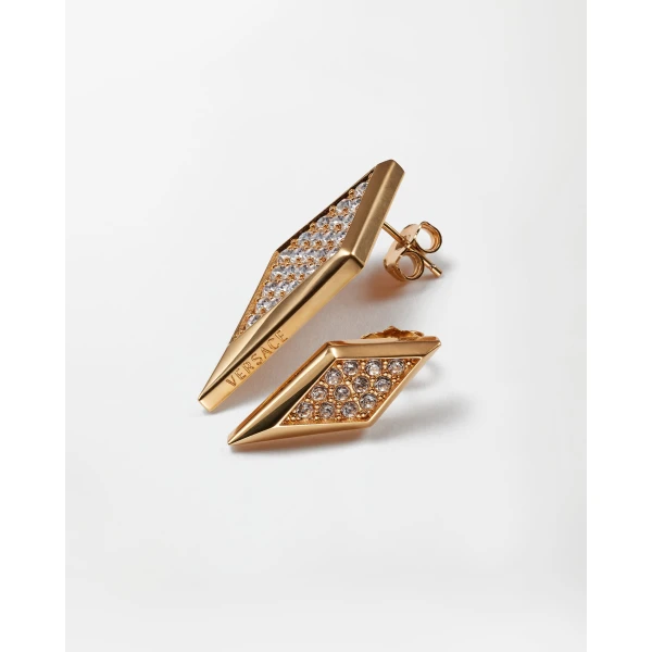 Versace Blade Crystal Earrings in Gold, Ref. 1026612, view 3 | Earrings