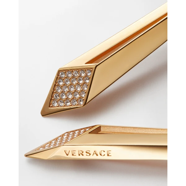 Versace Blade Crystal Earrings in Gold, Ref. 1026623, view 3 | Earrings