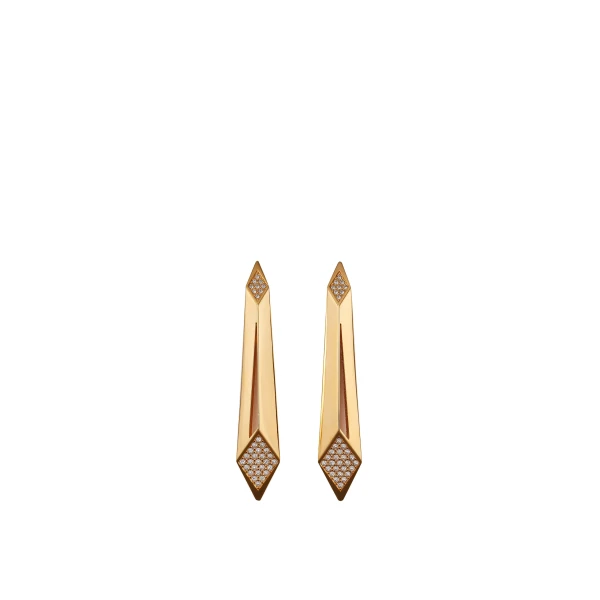 Versace Blade Crystal Earrings in Gold, Ref. 1026623 | Earrings | Coveti