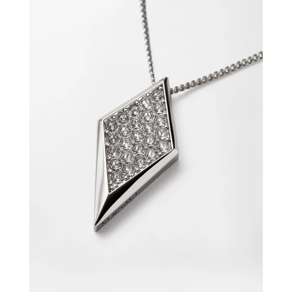 Versace Blade Crystal Necklace in Silver, view 3 | Necklace