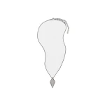 Versace Blade Crystal Necklace in Silver | Necklace | Coveti