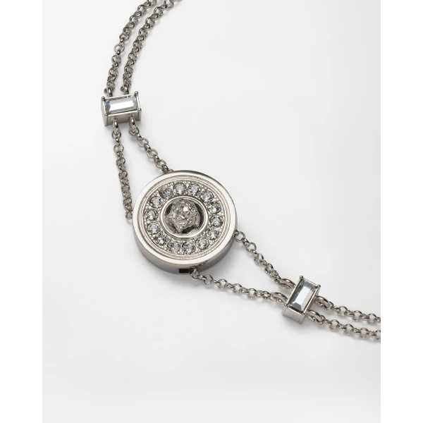 Versace Bright Medusa Crystal Bracelet in Silver, view 2 | Bracelets