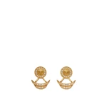 Versace Bright Medusa Crystal Earrings in Gold | Earrings | Coveti