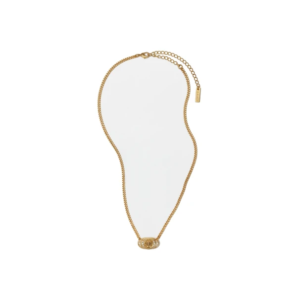 Versace Bright Medusa Crystal Necklace in Gold | Necklace | Coveti