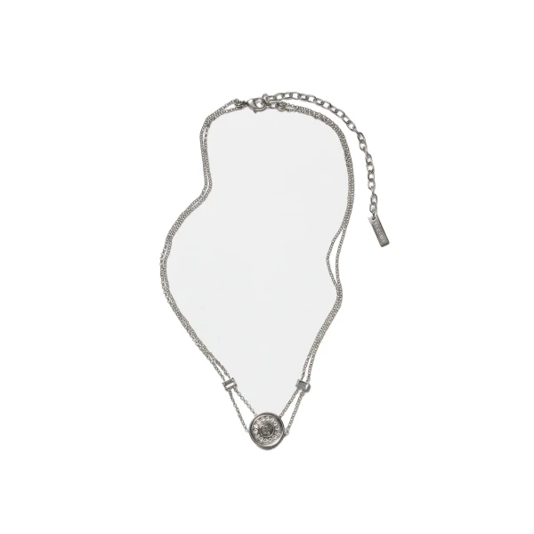 Versace Bright Medusa Crystal Necklace in Silver | Necklace | Coveti