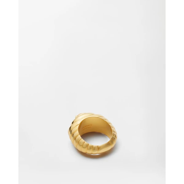 Versace Bright Medusa Crystal Ring in Gold, view 3 | Rings