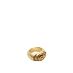 Versace Bright Medusa Crystal Ring in Gold | Rings | Coveti