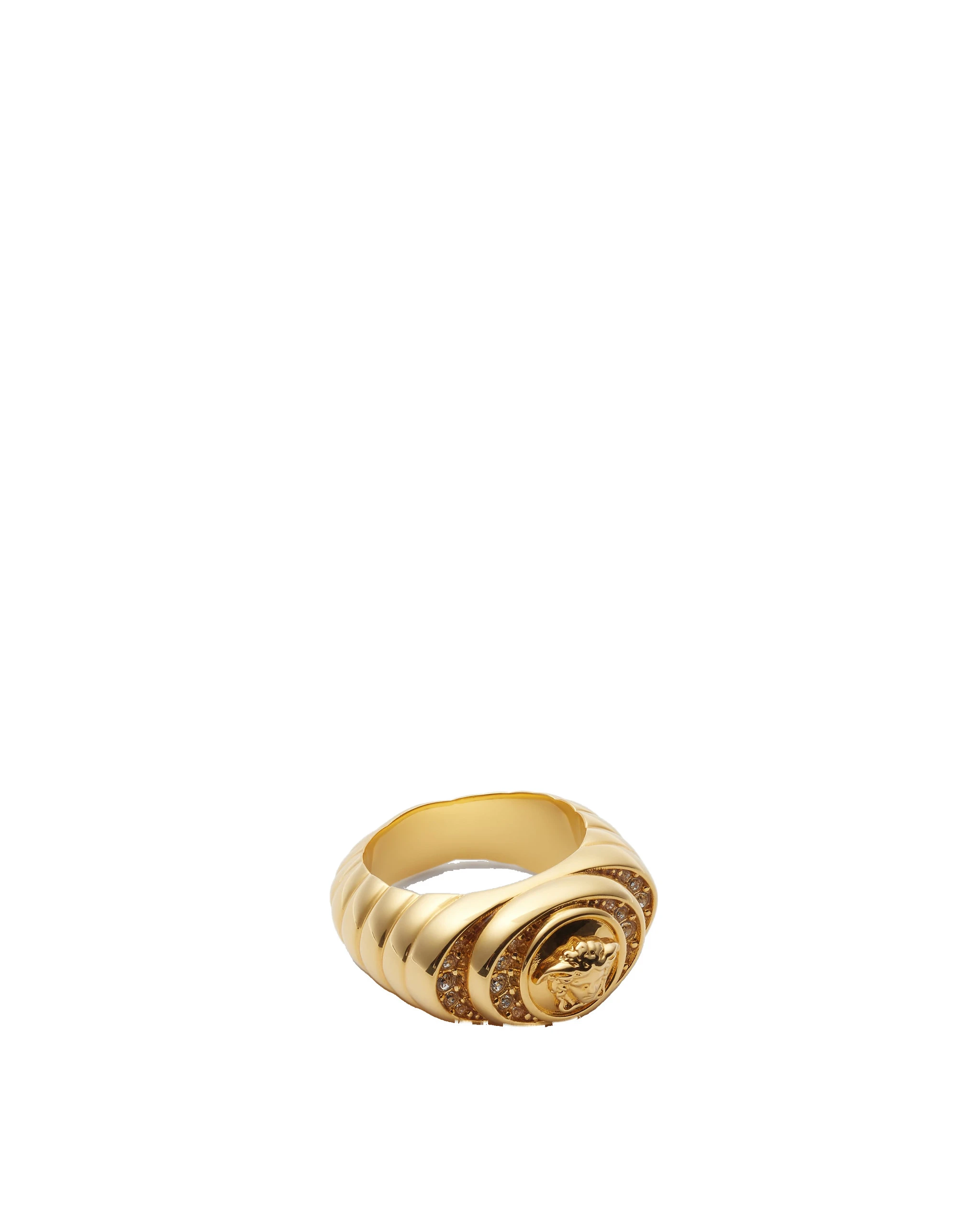 Versace Bright Medusa Crystal Ring in Gold Versace Bright Medusa Crystal Ring in Gold | Rings | Coveti