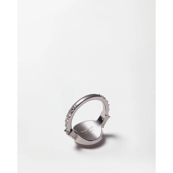 Versace Bright Medusa Crystal Ring in Silver, view 4 | Rings