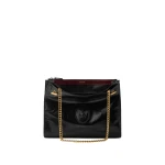 Versace Cabine Leather Shoulder Bag in Black | Shoulder & Crossbody Bags | Coveti