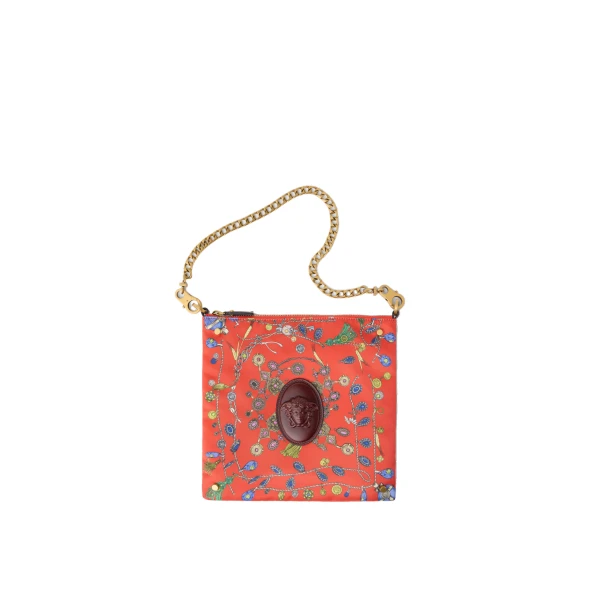 Versace Cabine Printed Duchesse Shoulder Bag in Multicolour | Shoulder & Crossbody Bags | Coveti