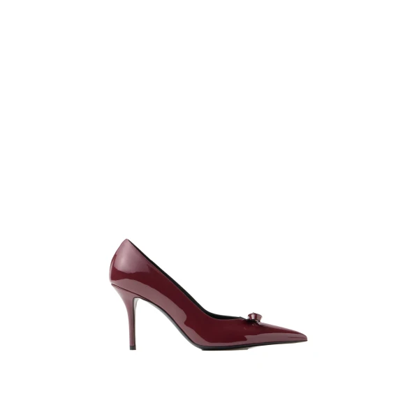Camille Patent Leather Pumps 85 mm in Burgundy