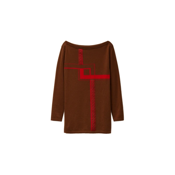 Versace Cashmere Knit Mini Dress in Brown | Mini Dresses | Coveti