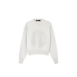 Versace Cashmere-Wool Knit Sweater in Grey | Sweaters | Coveti