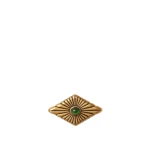 Versace Circe Brooch in Gold and Green | Brooches & Pins | Coveti