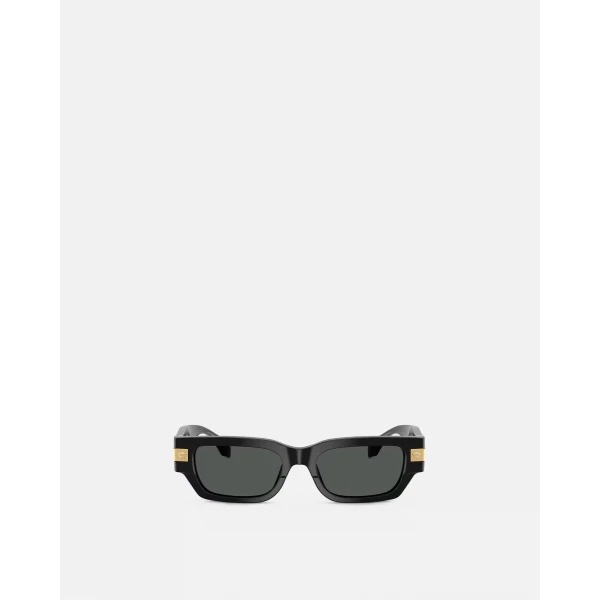 Versace Classic Top Sunglasses in Black, view 2 | Sunglasses
