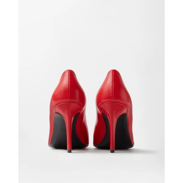 Versace Clelia Nappa Pumps 90 mm in Red, view 5 | Heels