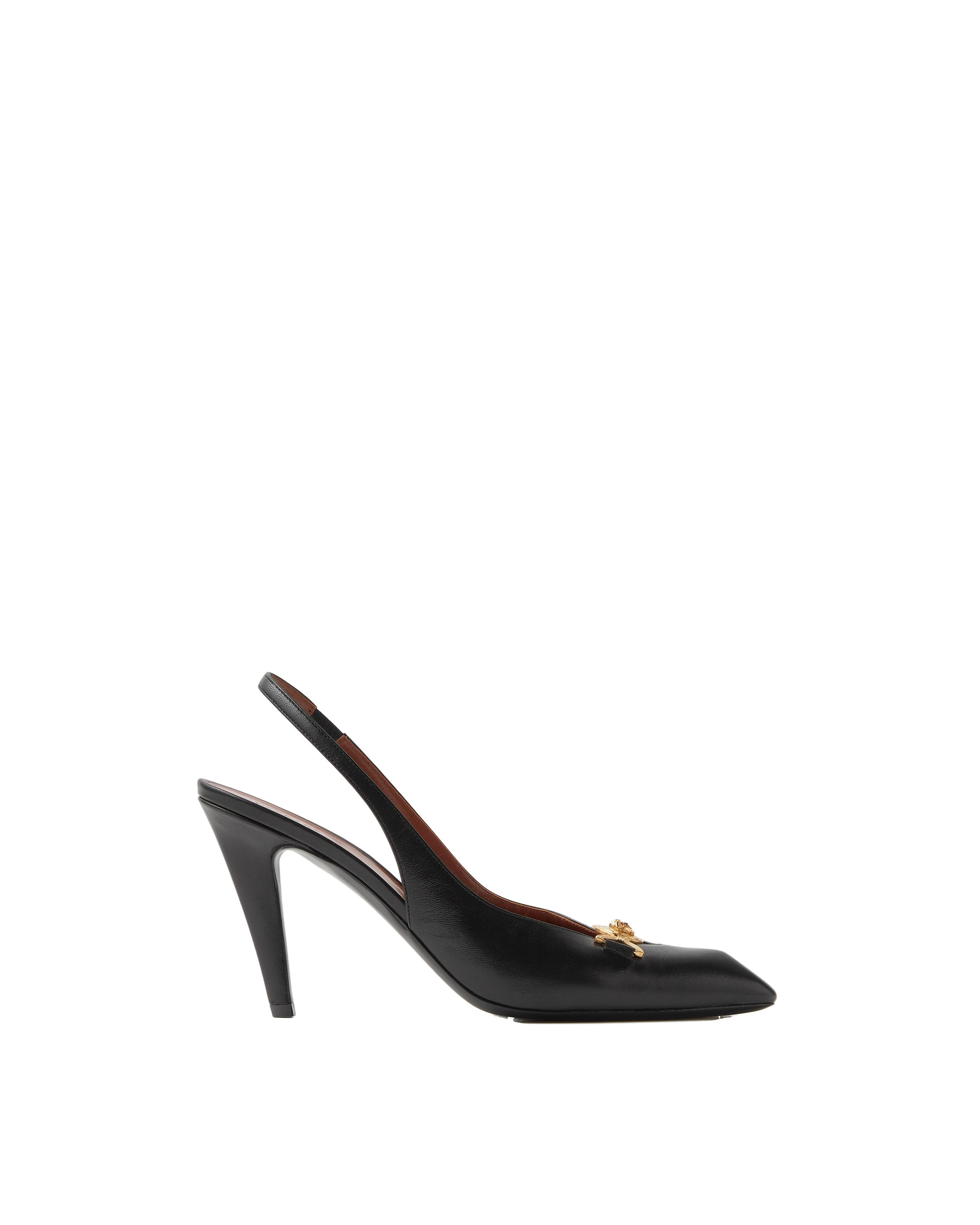 Versace Clelia Nappa Slingbacks 90 mm in Black Versace Clelia Nappa Slingbacks 90 mm in Black | Heels | Coveti