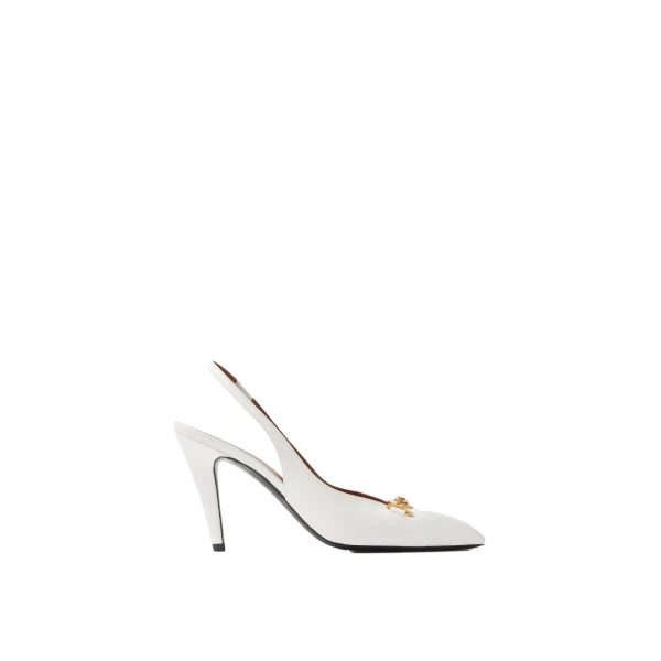 Clelia Nappa Slingbacks 90 mm in White