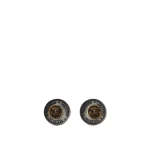 Versace Coins Earrings in Silver and Gold | Earrings | Coveti
