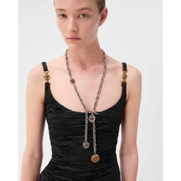 Versace Coins Necklace in Silver and Gold, Ref. 1027985, view 2 | Necklace