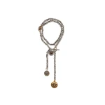 Versace Coins Necklace in Silver and Gold, Ref. 1027985 | Necklace | Coveti