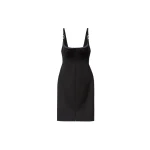 Versace Compact Viscose-Jersey Midi Dress in Black | Midi Dresses | Coveti