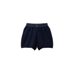 Versace Cotton Knit Shorts in Blue | Shorts | Coveti