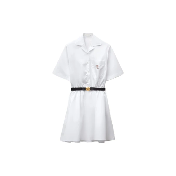 Cotton-Poplin Mini Dress in White, Ref. 1025864