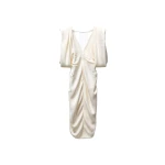 Versace Crêpe Marocaine Silk Midi Dress in Yellow | Midi Dresses | Coveti