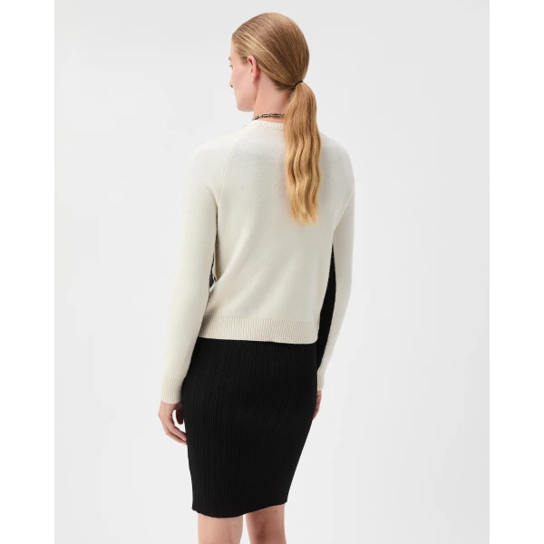 Versace Crewneck Wool and Cashmere Sweater in Black, view 3 | Sweaters